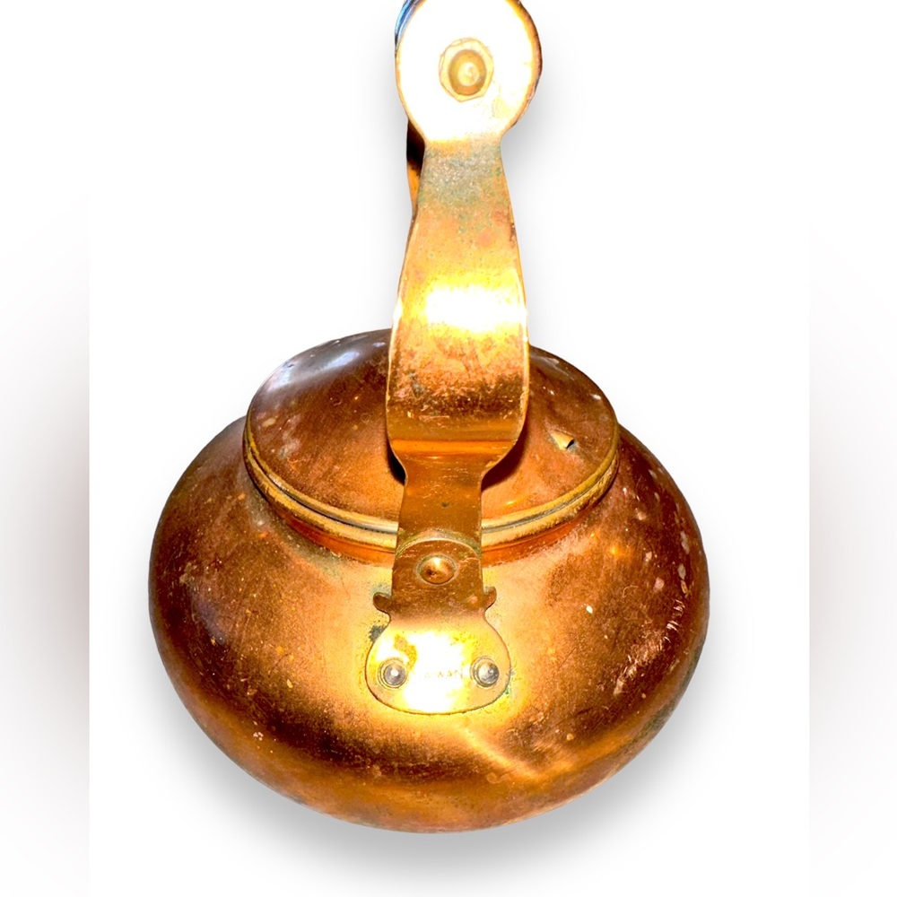 Vintage Rustic Copper Tea Kettle - Picture 5 of 7